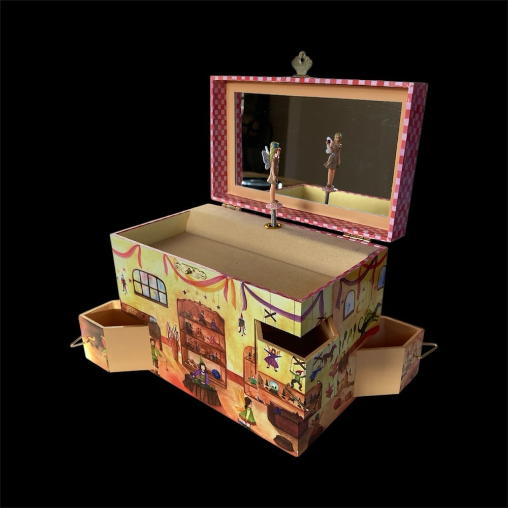 Enchantmints Hideaway Toy Store Musical Jewelry Box, Teddy Bears' Picnic, D/C